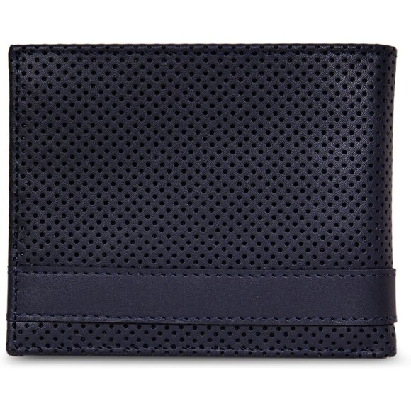 Nautica Men's Bifold Leather Wallet ID Window Navy Card Slots Durable Stylish - Picture 2 of 7